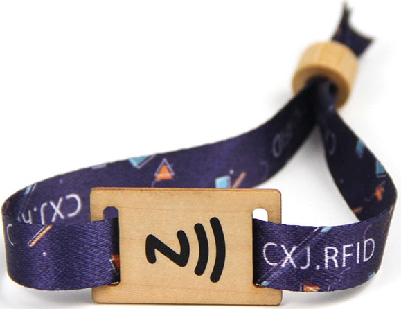 woven custom fabric wristbands example 2