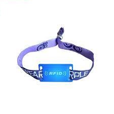 Woven fabric RFID wristbands example 1